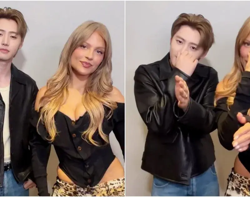 Luísa Sonza e Sunghoon, do ENHYPEN, fazem dance challenge juntos; veja