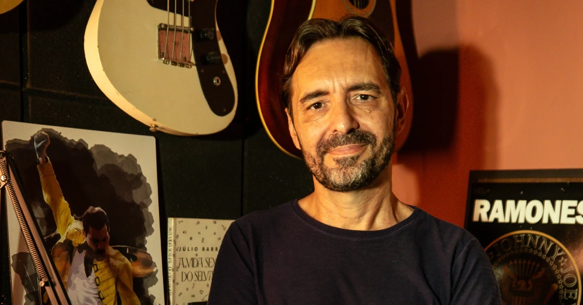 Fabricio Mazocco é o autor de "Esse tal de rock'n'roll - 50 histórias essenciais do rock brasileiro" (créditos Walter Milanetto)