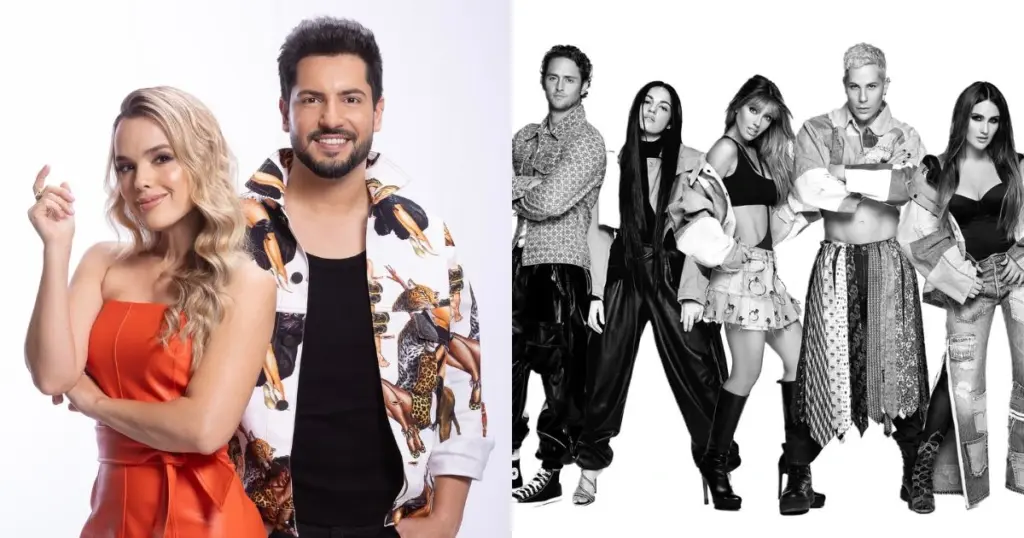 Thaeme e Thiago (divulgação) e RBD (reprodução Facebook)