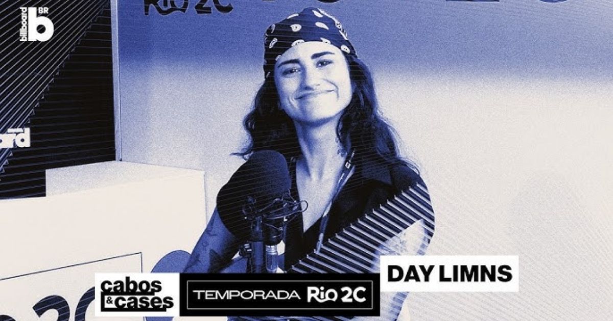 Day Limns no podcast "Cabos e Cases" da Billboard Brasil (Reprodução)