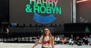 Ana Luiza no show do Harry Styles em Amsterdã (arquivo pessoal)