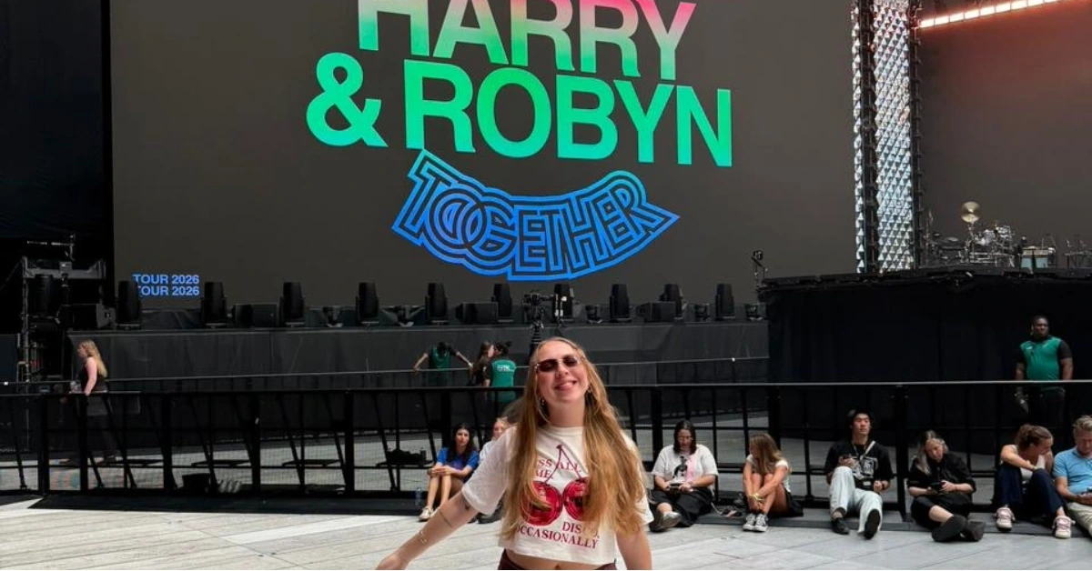 Ana Luiza no show do Harry Styles em Amsterdã (arquivo pessoal)