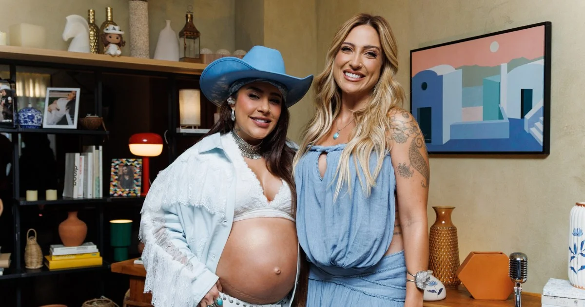Lauana Prado e a esposa, a influenciadora Tati Dias