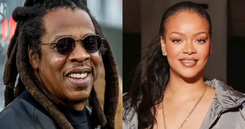 Rihanna surpreende fãs em show de Jay-Z nos Estados Unidos 1 Jay-Z e Rihanna (Grosby Group)