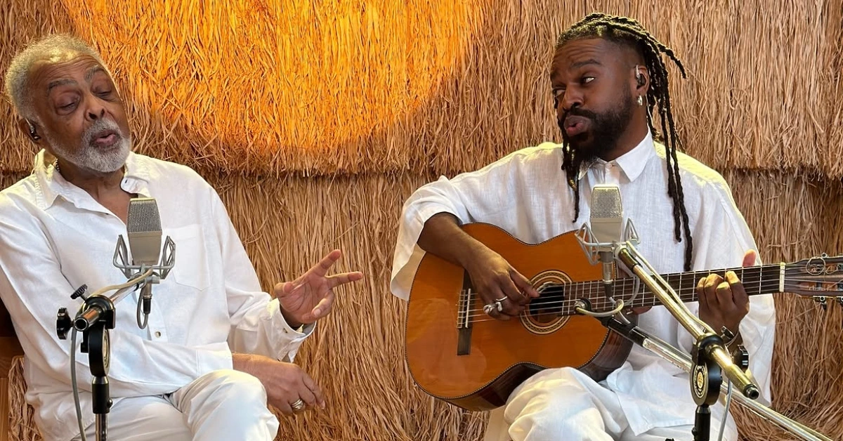 Feyjão fala sobre suas raízes na música preta brasileira e exalta Djavan 2 Feyjão e Gilberto Gil (divulgação)