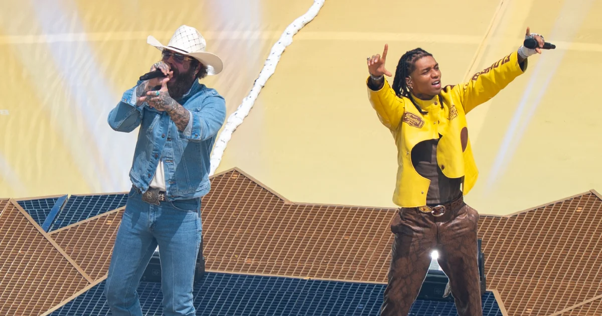 Com direito a R9 e R10, veja imagens dos shows da final da Copa do Mundo 2026 3 Post Malone e Swae Lee