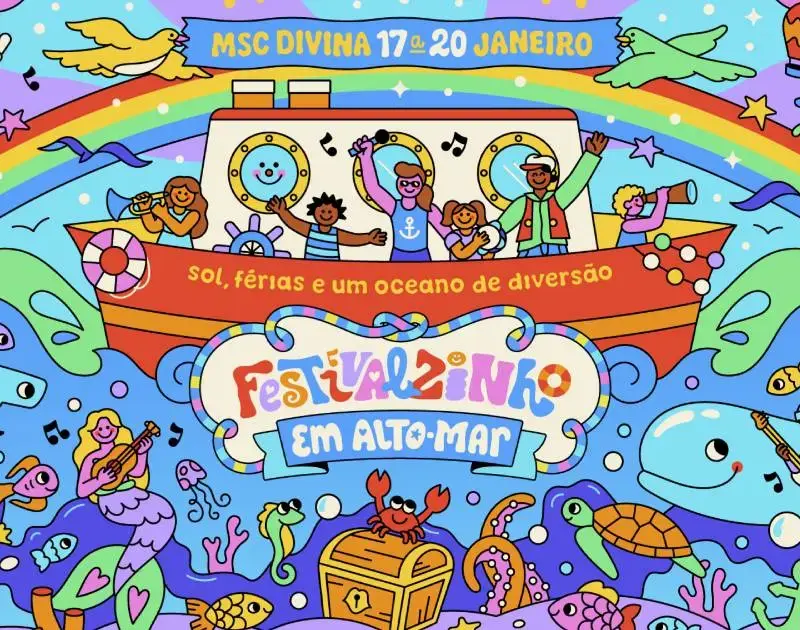 Festivalzinho ganha edição em navio temático em 2027; detalhes