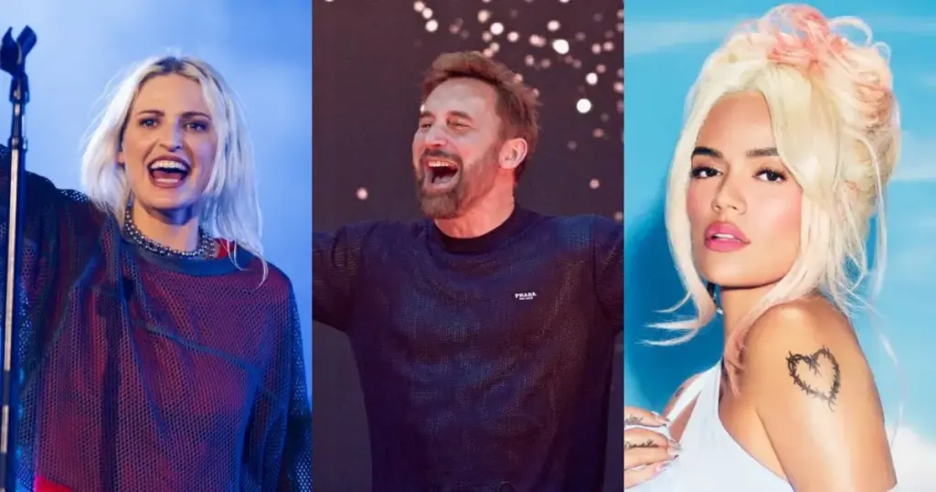 Karol G, David Guetta e Linkin Park ganharão estrelas na Calçada da Fama. (Reprodução/ Vijat Mohindra, Blare e Patrícia Devoraes do Brazil News).