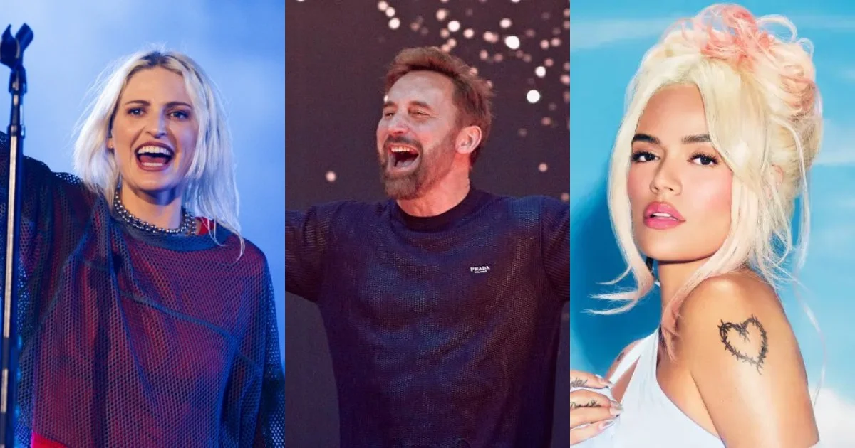 Karol G, David Guetta e Linkin Park ganharão estrelas na Calçada da Fama. (Reprodução/ Vijat Mohindra, Blare e Patrícia Devoraes do Brazil News).