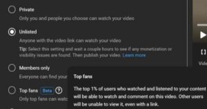 YouTube testa recurso Top Fans para artistas criarem vídeos exclusivos 2 Youtube Top Fans (Reprodução)