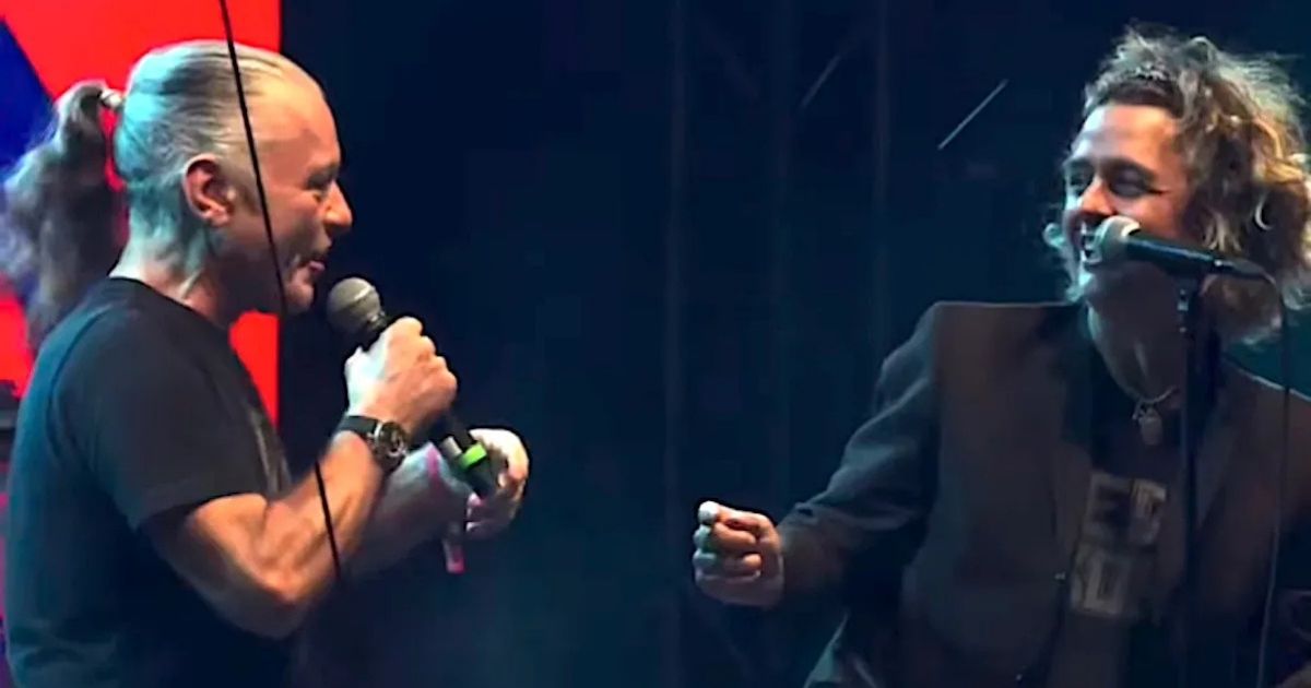 Bruce Dickinson e Billie Joe Armstrong (Reprodução YouTube)