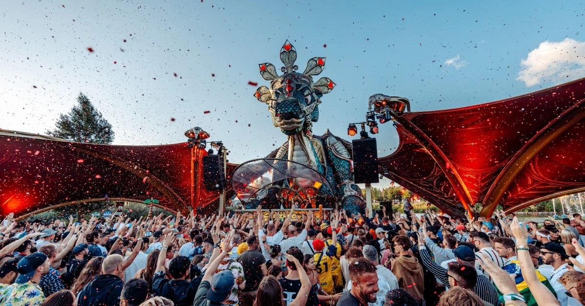 O palco Rose Garden do Tomorrowland 2026 (divulgação)