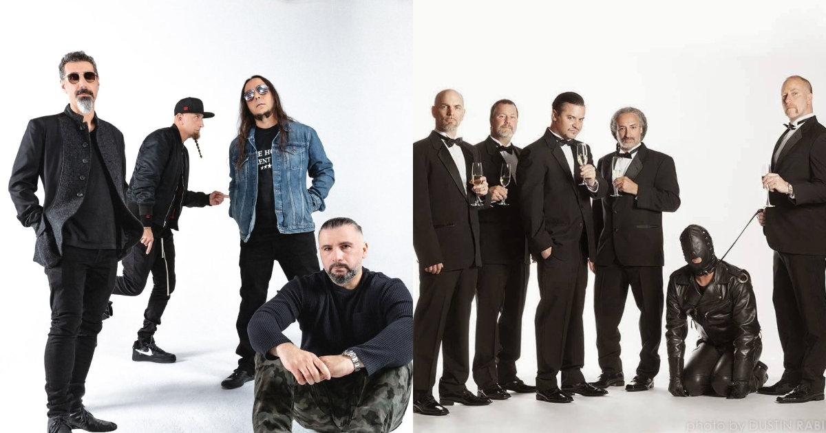 System Of A Down e Faith No More (reprodução Facebook)