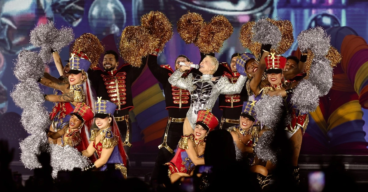 Xuxa em "O Último Voo da Nave" em São Paulo (Iwi Onodera/Brazil News)
