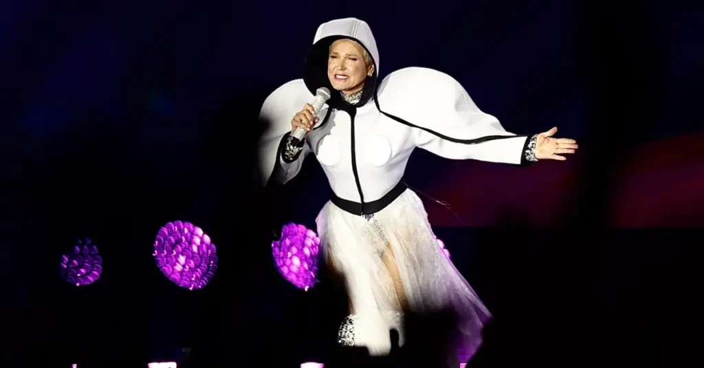 Xuxa em "O Último Voo da Nave" em São Paulo (Iwi Onodera/Brazil News)