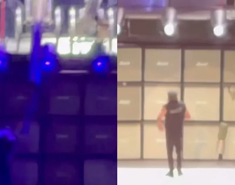 Brian Johnson escapa por pouco de acidente em show do AC/DC
