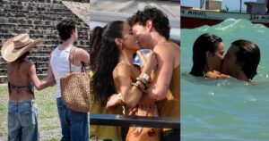 Shawn Mendes e Bruna Marquezine (Reprodução/Claudio Cavalheiro da Brazil News e Shawn Mendes Brasil)