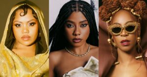 Duquesa, Ajuliacosta e Karol Conká, mulheres no Dia do Rap (Reprodução/IsaBella Cardoso)