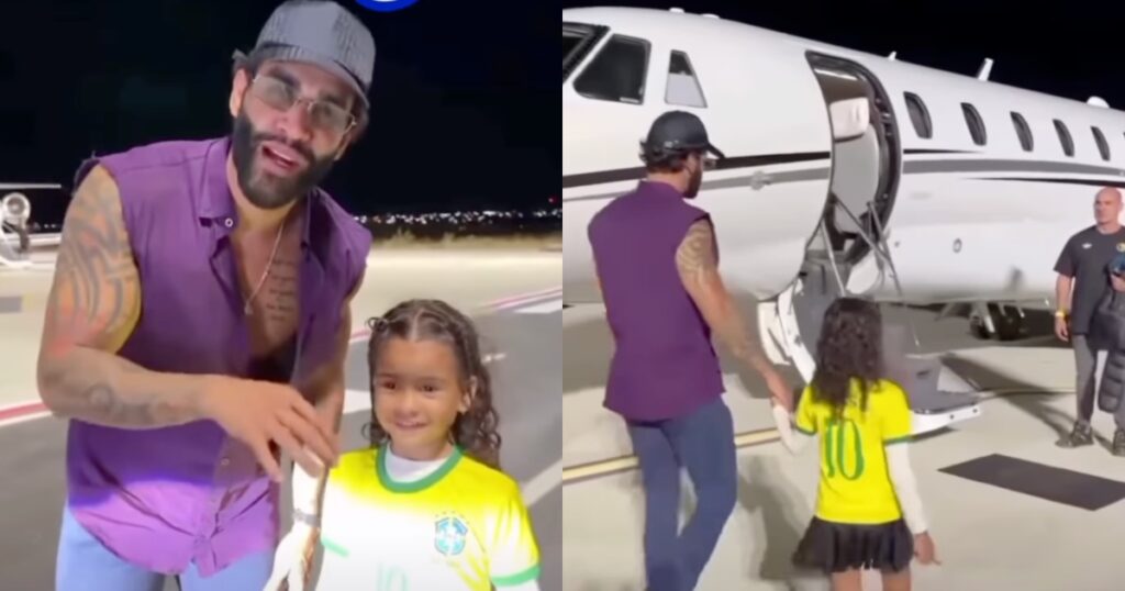 Gusttavo Lima protagoniza momento fofo com fã mirim 1 Gusttavo Lima