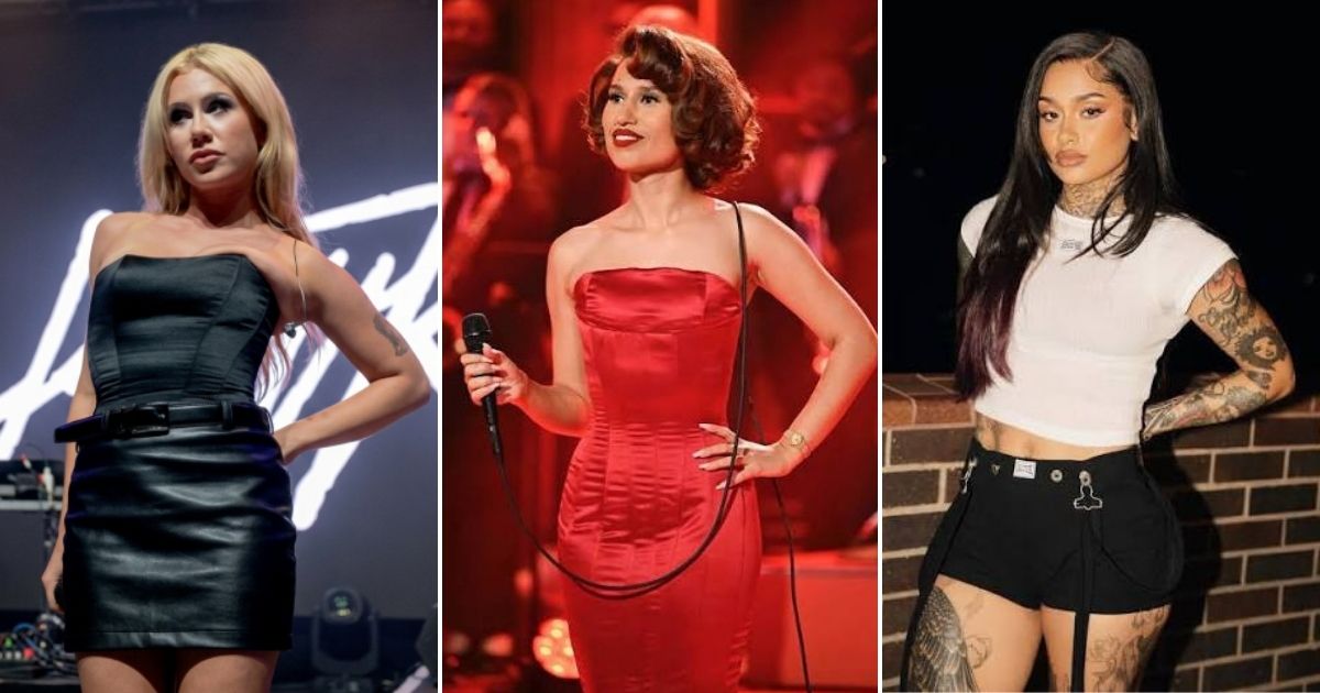 As cantoras Slayyyter, RAYE e Kehlani (Reprodução)