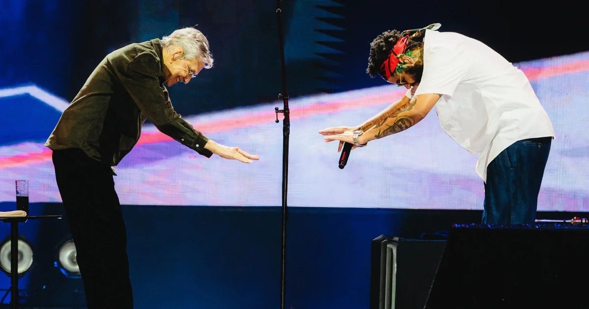 Caetano Veloso e Emicida no Doce Maravilha 2026