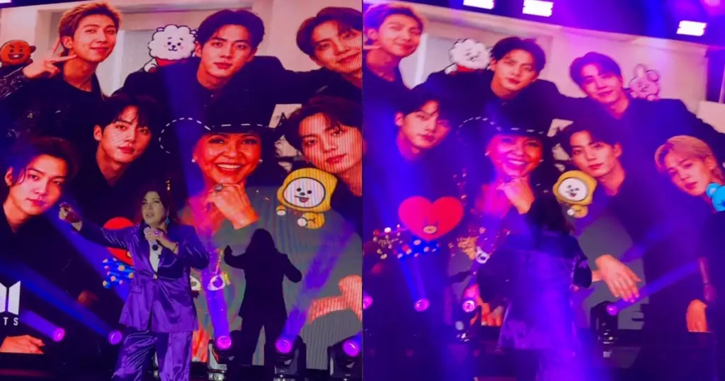 Roberta Miranda faz homenagem ao BTS em show no RN (reprodução)