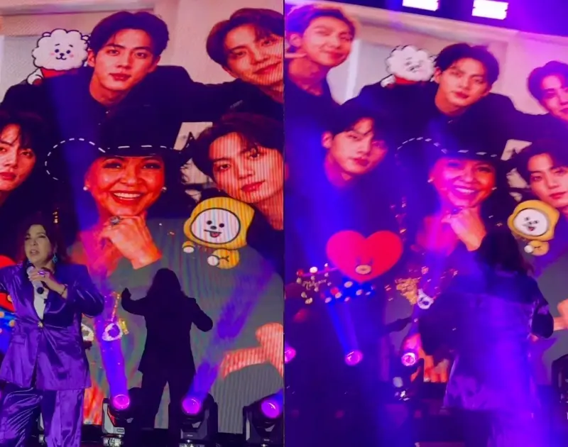 Roberta Miranda faz homenagem ao BTS durante show no RN: ‘Sou ARMY’