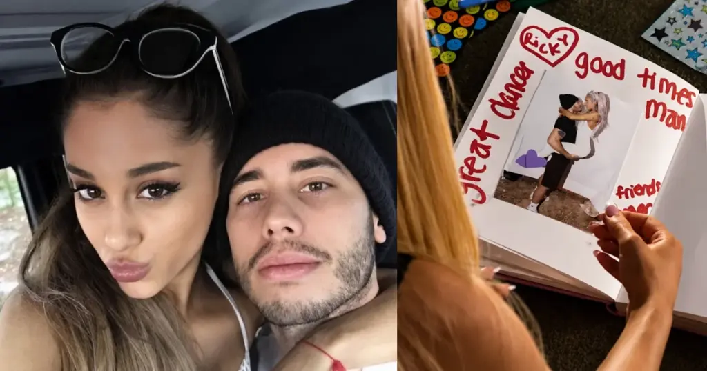 Ariana Grande e Ricky (Reprodução/Instagram e Youtube)
