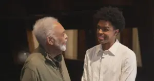 Gilberto Gil e Gui Ventura para o musical 'Andar com Fé'