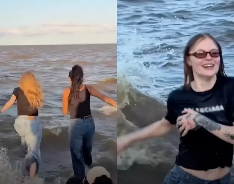 Luísa Sonza brinca com equipe no Rio Amazonas: ‘Criança novamente’