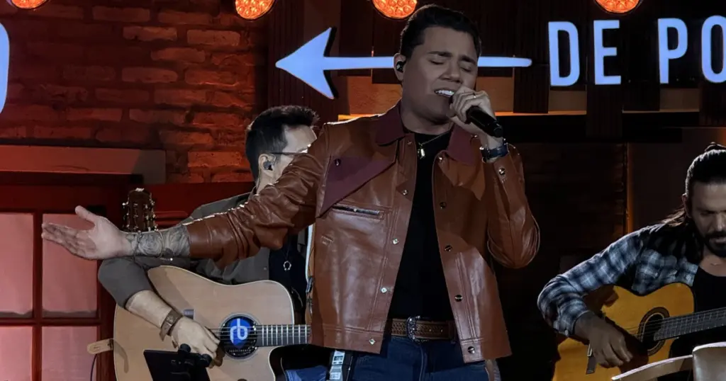 Felipe Araújo grava audiovisual em Barretos (Universal Music/Divulgação)
