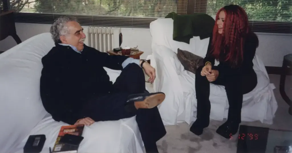 Arena de Shakira em Madri será inspirada em ‘Cem Anos de Solidão’ 2 García Marquez e Shakira em foto de 1999 (Acervo)