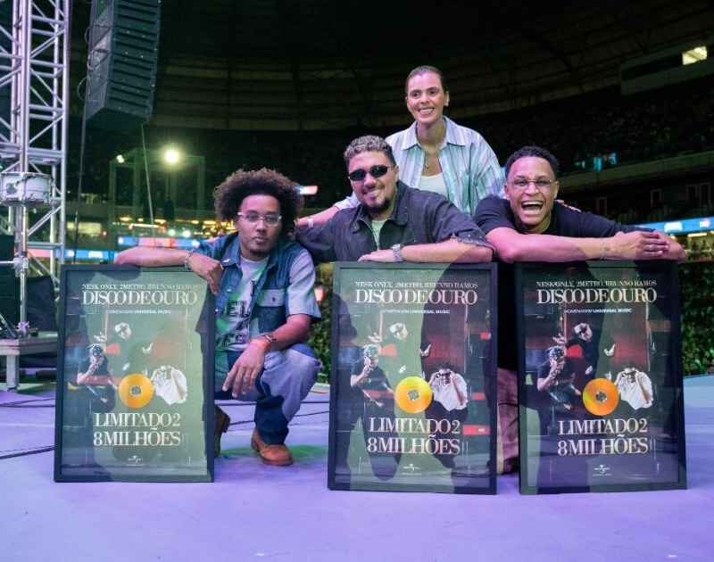 Nesk Only, 2metro e Brunno Ramos ganham Disco de Ouro por ‘Limitado 2’