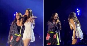 Olivia Rodrigo chama Alanis Morissette para cantar “Ironic” no palco (Reprodução YouTube)