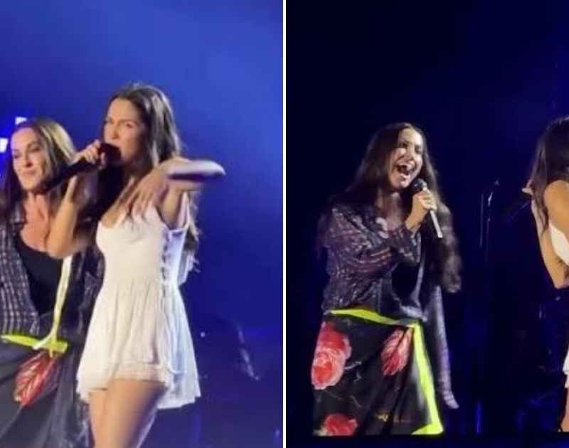 Olivia Rodrigo chama Alanis Morissette para cantar “Ironic” no palco (Reprodução YouTube)
