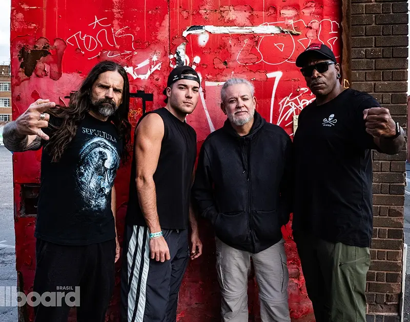 O quarteto brasileiro de thrash metal Sepultura (Rodrigo Simas/Divulgação)