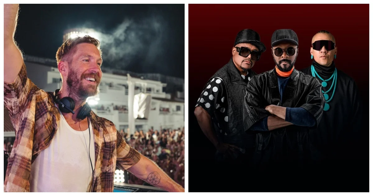 Calvin Harris e Black Eyed Peas estarão no Rock in Rio 2026 (Reprodução - Instagram)