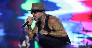 Detonautas no palco Sunset do Rock in Rio (Daniel Pinheiro/BrazilNews)