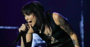 Hannah Mee do Hot Milk no palco Sunset do Rock in Rio (André Moreira/Brazil News)