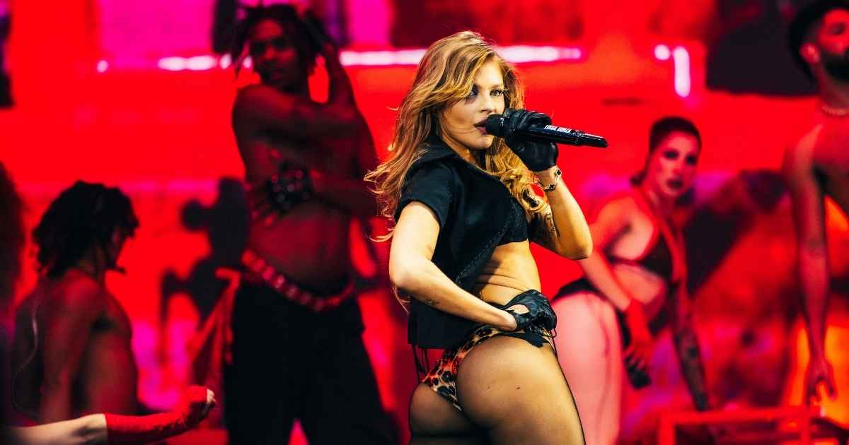 Luísa Sonza se apresenta no quarto dia do Rock in Rio 2026, no Palco Mundo, no Rio de Janeiro (@LALI_MOSS)