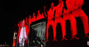 Amostra do Palco Mundo durante o show de Gilberto Gil no Rock in Rio (Bruna Calazans)