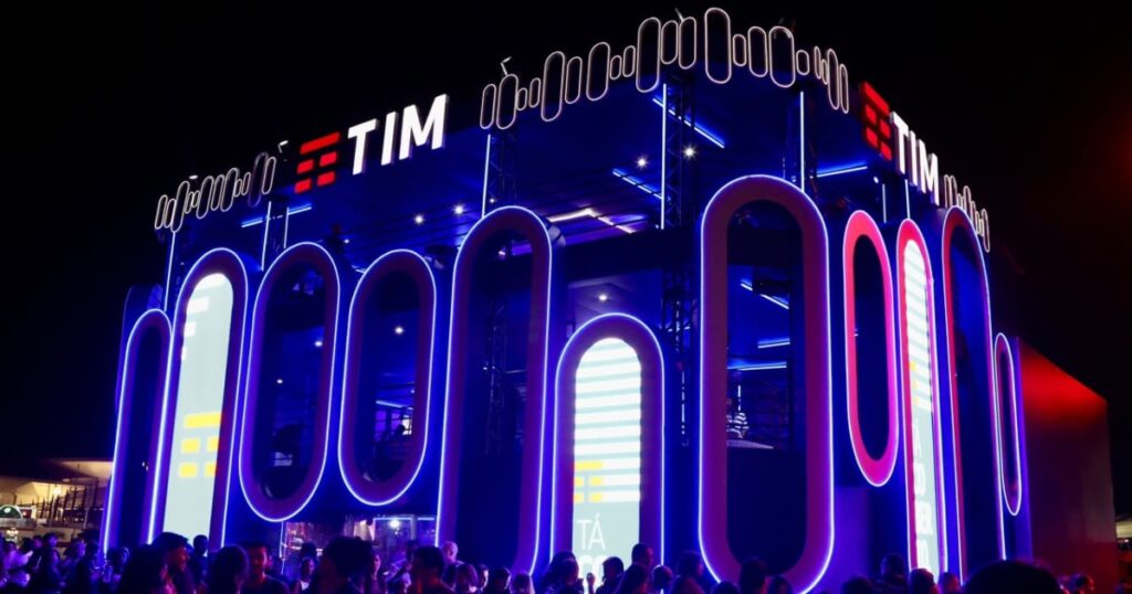 Estande da TIM no Rock in rio (Divulgação)