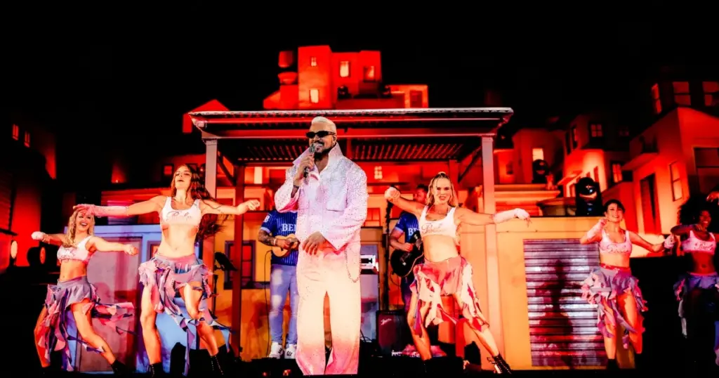 Belo durante show no Rock in Rio 2026