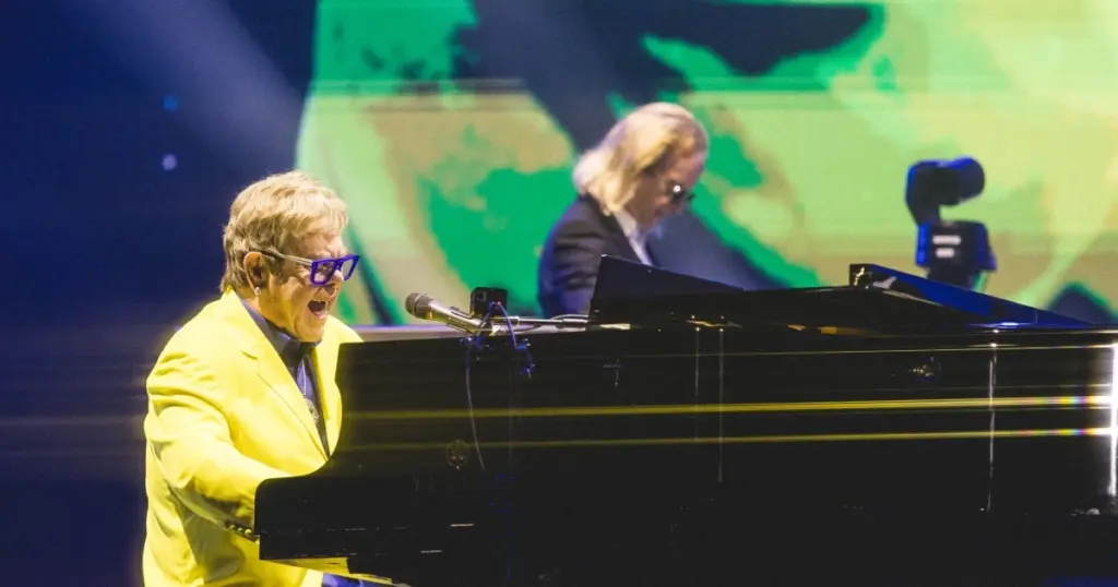 Elton John durante show no Rock in Rio 2026