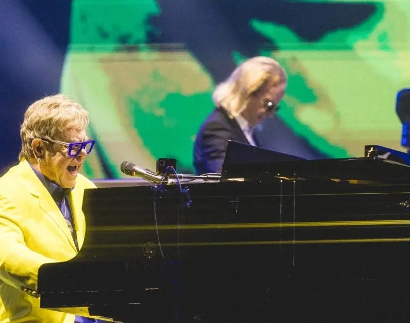 Elton John durante show no Rock in Rio 2026