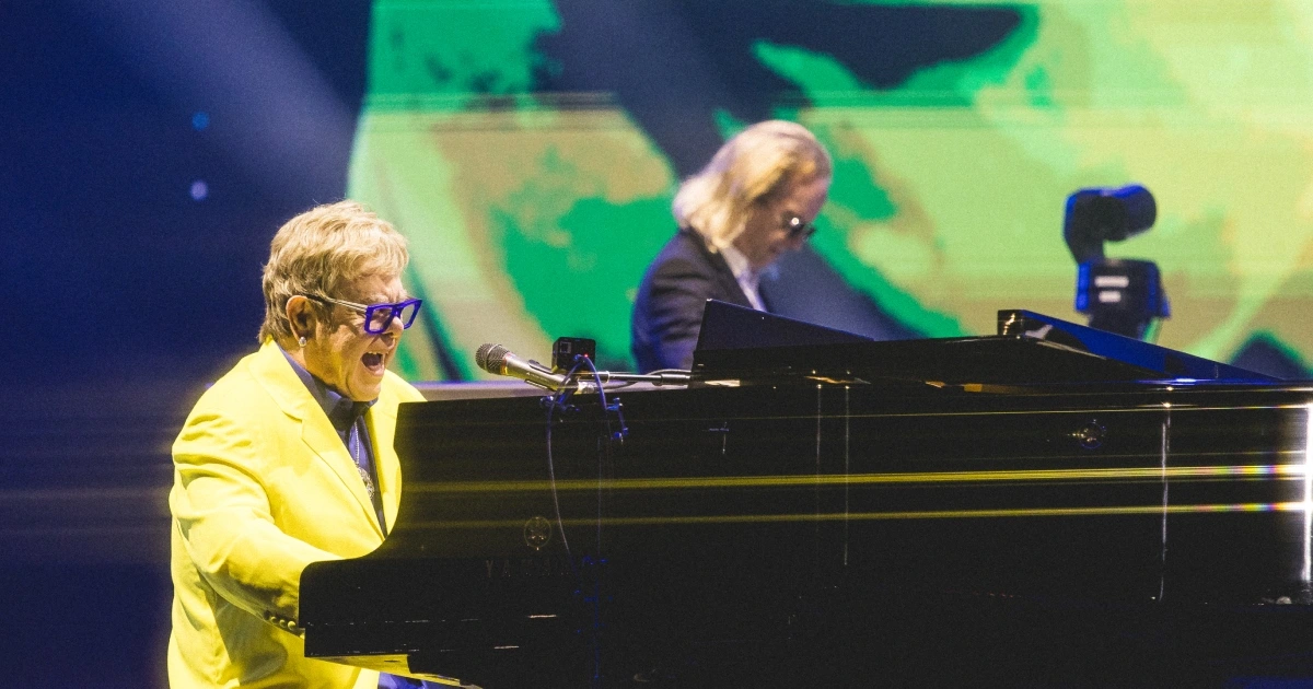 Elton John durante show no Rock in Rio 2026
