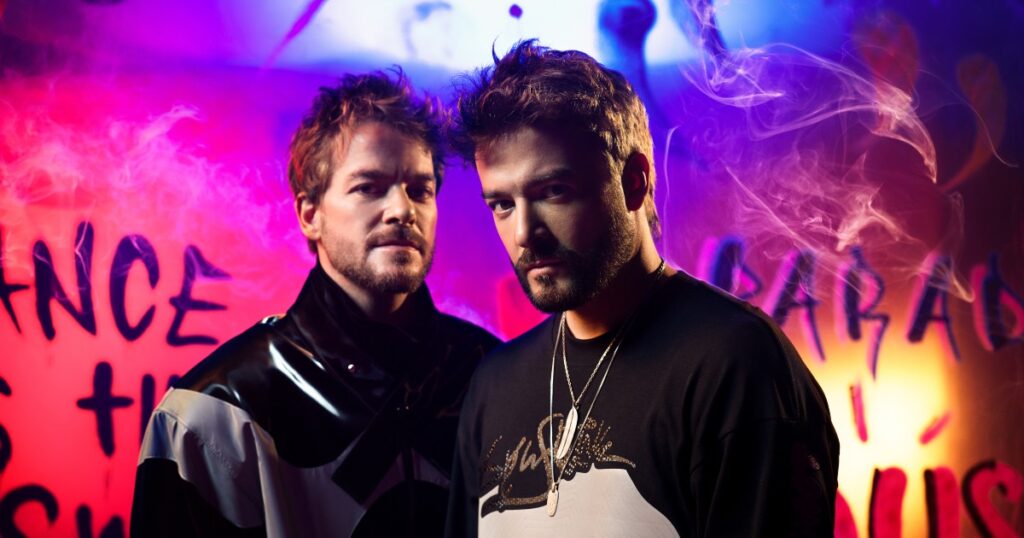 O duo de DJs Dubdogz (Pedro Dimitrow/Divulgação)