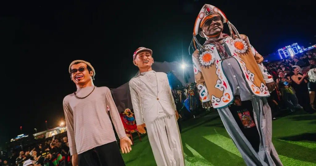 João Gomes levou bonecos de Olinda ao Rock in Rio 2026 (Divulgaçao)