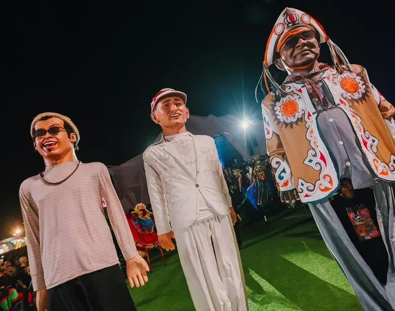 João Gomes levou bonecos de Olinda ao Rock in Rio 2026 (Divulgaçao)