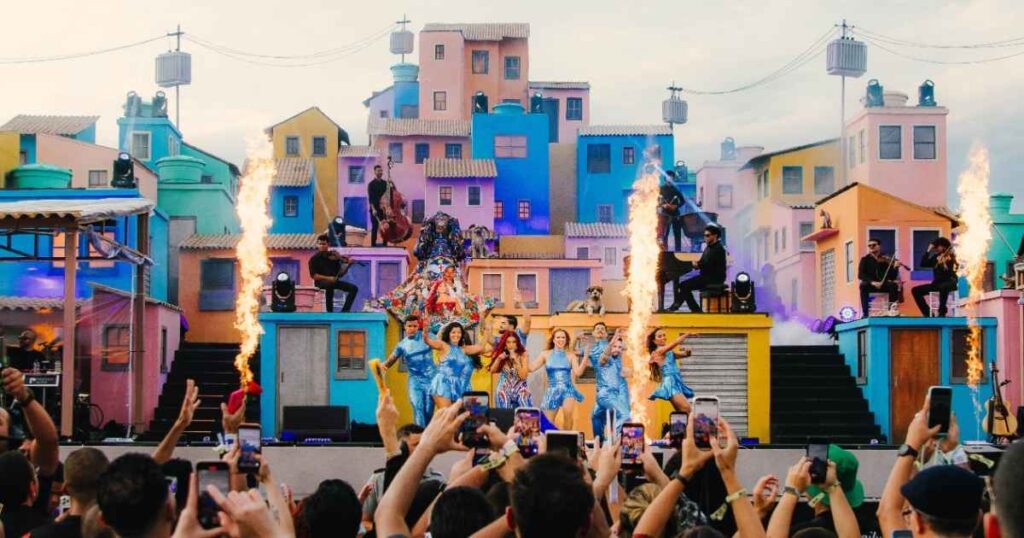 Priscila Senna durante show no Espaço Favela do Rock in Rio 2026 (@LARAVALENCAN)
